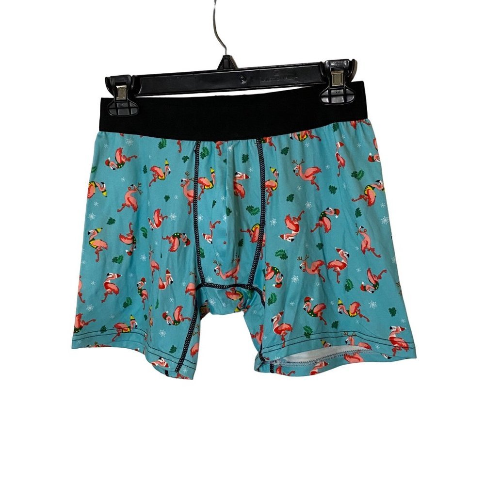 New Men's Super Retro‎ Swag Christmas Underwear boxer briefs flamingo Sz M